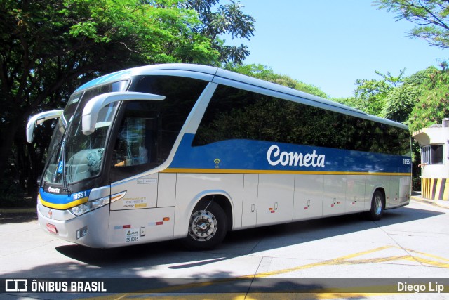 Viação Cometa 18551 na cidade de São Paulo, São Paulo, Brasil, por Diego Lip. ID da foto: 9708574.