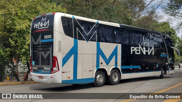 Empresa de Ônibus Nossa Senhora da Penha 58005 na cidade de São Paulo, São Paulo, Brasil, por Espedito de Brito Gomes. Número da foto: #9710234.