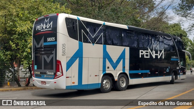 Empresa de Ônibus Nossa Senhora da Penha 58005 na cidade de São Paulo, São Paulo, Brasil, por Espedito de Brito Gomes. ID da foto: 9710234.