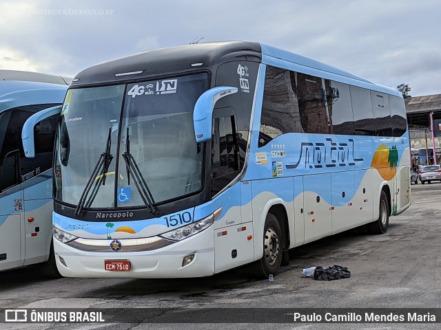 Transportadora Turística Natal 1510 na cidade de São Paulo, São Paulo, Brasil, por Paulo Camillo Mendes Maria. Número da foto: #9710816.