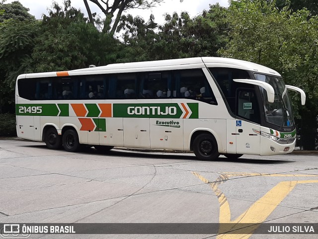 Empresa Gontijo de Transportes 21495 na cidade de São Paulo, São Paulo, Brasil, por JULIO SILVA. ID da foto: 9708538.