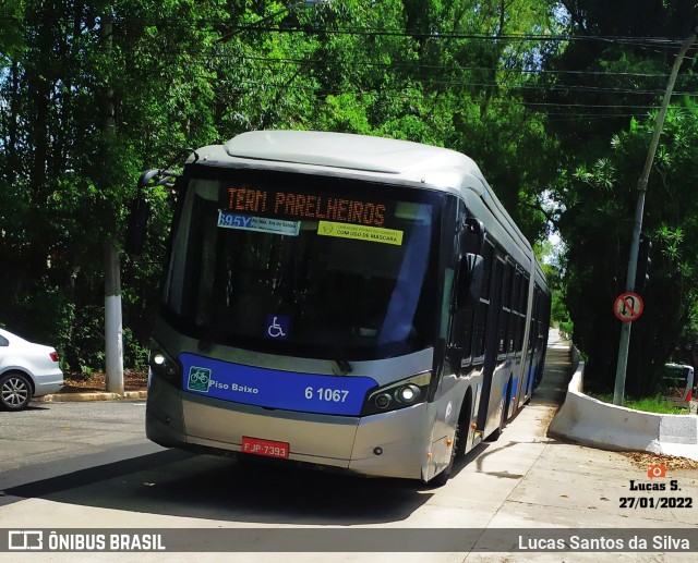 Viação Grajaú S.A. 6 1067 na cidade de São Paulo, São Paulo, Brasil, por Lucas Santos da Silva. Número da foto: #9710465.