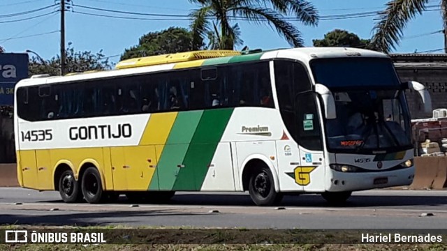 Empresa Gontijo de Transportes 14535 na cidade de Betim, Minas Gerais, Brasil, por Hariel Bernades. ID da foto: 9709276.