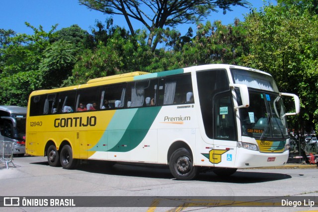 Empresa Gontijo de Transportes 12840 na cidade de São Paulo, São Paulo, Brasil, por Diego Lip. Número da foto: #9709825.
