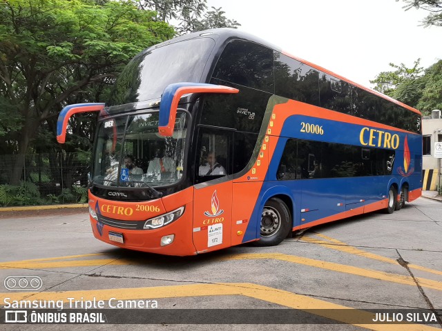 Viação Cetro 20006 na cidade de São Paulo, São Paulo, Brasil, por JULIO SILVA. Número da foto: #9708507.