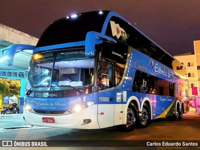 Estrela de Minas Viagens e Turismo 110000 na cidade de São João del Rei, Minas Gerais, Brasil, por Carlos Eduardo Santos. ID da foto: 9626409.