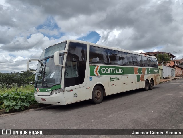 Empresa Gontijo de Transportes 21115 na cidade de Minas Novas, Minas Gerais, Brasil, por Josimar Gomes Simoes. ID da foto: 9623117.