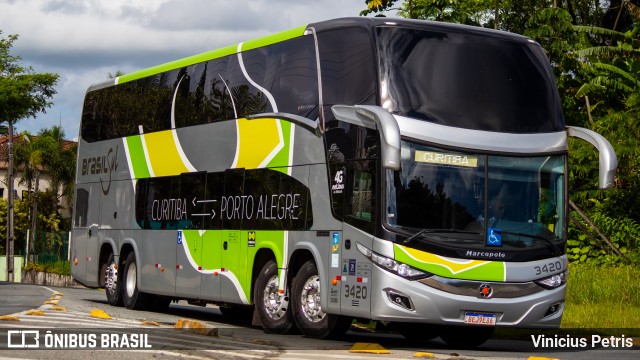 Brasil Sul Linhas Rodoviárias 3420 na cidade de Joinville, Santa Catarina, Brasil, por Vinicius Petris. Número da foto: #9624918.
