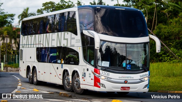 Auto Viação Catarinense 3508 na cidade de Joinville, Santa Catarina, Brasil, por Vinicius Petris. Número da foto: #9624855.