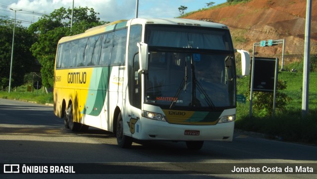 Empresa Gontijo de Transportes 12680 na cidade de Governador Valadares, Minas Gerais, Brasil, por Jonatas Costa da Mata. Número da foto: #9623749.