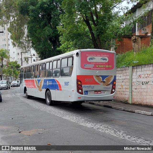 BBTT - Benfica Barueri Transporte e Turismo 5687 na cidade de Jandira, São Paulo, Brasil, por Michel Nowacki. ID da foto: 9623266.