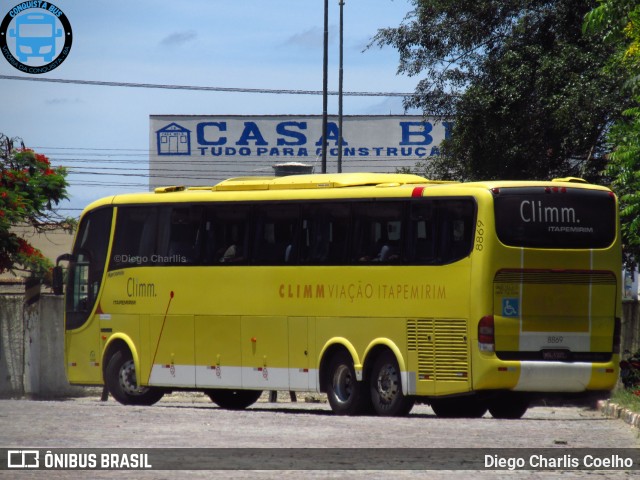 Viação Itapemirim 8869 na cidade de Vitória da Conquista, Bahia, Brasil, por Diego Charlis Coelho. ID da foto: 9624572.