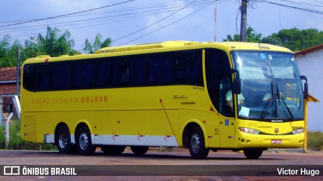 Viação Itapemirim 5555 na cidade de Santa Maria do Pará, Pará, Brasil, por Victor Hugo. ID da foto: 9626212.