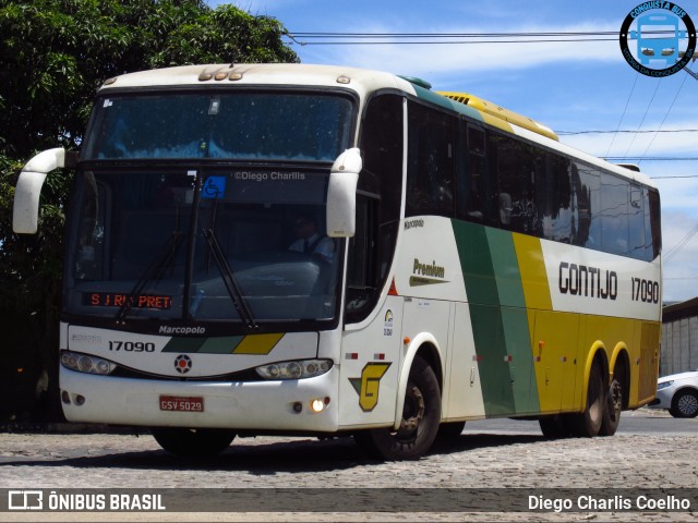 Empresa Gontijo de Transportes 17090 na cidade de Vitória da Conquista, Bahia, Brasil, por Diego Charlis Coelho. ID da foto: 9626296.