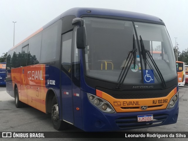 Evanil Transportes e Turismo RJ 132.062 na cidade de Rio de Janeiro, Rio de Janeiro, Brasil, por Leonardo Rodrigues da Silva. Número da foto: #9625249.