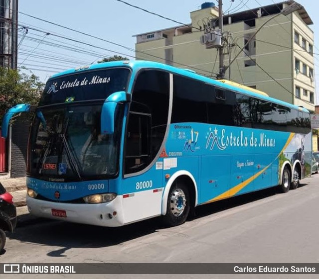 Estrela de Minas Viagens e Turismo 80000 na cidade de São João del Rei, Minas Gerais, Brasil, por Carlos Eduardo Santos. ID da foto: 9626334.