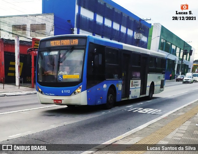 Viação Grajaú S.A. 6 1112 na cidade de São Paulo, São Paulo, Brasil, por Lucas Santos da Silva. Número da foto: #9622963.