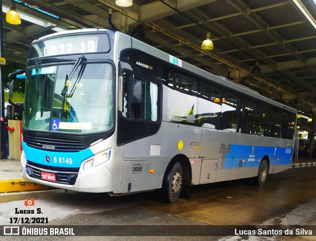Transwolff Transportes e Turismo 6 6149 na cidade de São Paulo, São Paulo, Brasil, por Lucas Santos da Silva. Número da foto: #9623007.