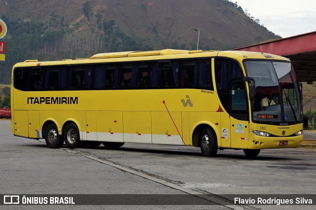 Viação Itapemirim 5861 na cidade de Queluz, São Paulo, Brasil, por Flavio Rodrigues Silva. ID da foto: 9623090.