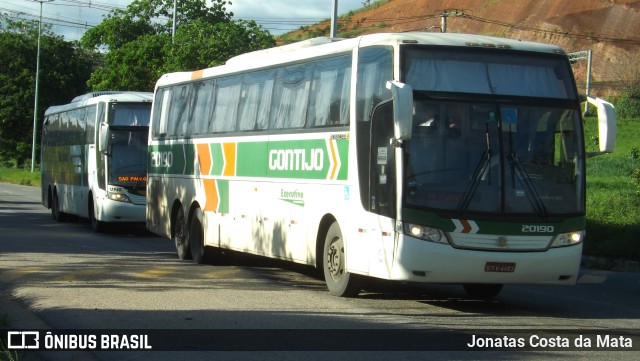 Empresa Gontijo de Transportes 20190 na cidade de Governador Valadares, Minas Gerais, Brasil, por Jonatas Costa da Mata. ID da foto: 9623738.