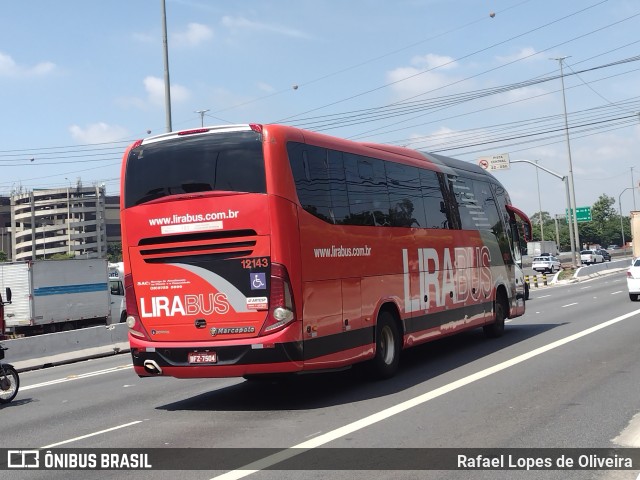 Lirabus 12143 na cidade de São Paulo, São Paulo, Brasil, por Rafael Lopes de Oliveira. Número da foto: #9623223.