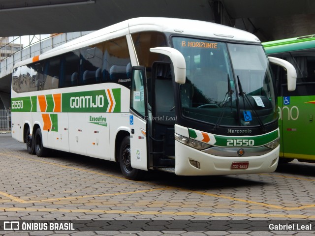 Empresa Gontijo de Transportes 21550 na cidade de Belo Horizonte, Minas Gerais, Brasil, por Gabriel Leal. ID da foto: 9624955.