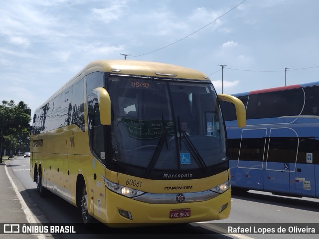 Viação Itapemirim 60061 na cidade de São Paulo, São Paulo, Brasil, por Rafael Lopes de Oliveira. Número da foto: #9623196.