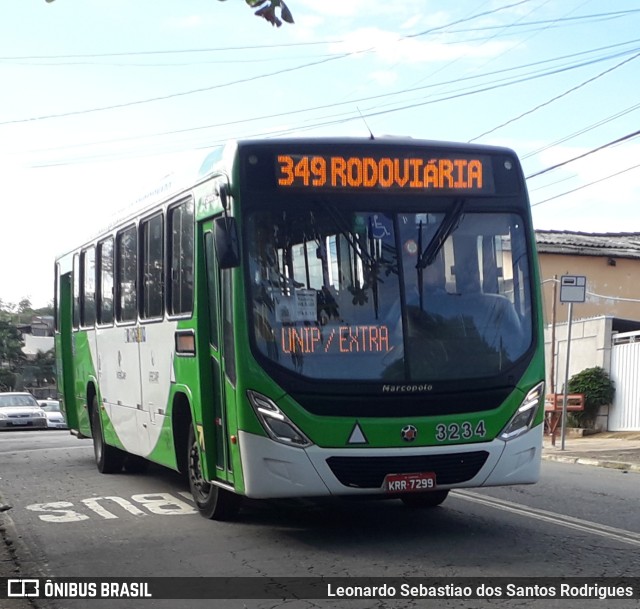 VB Transportes e Turismo 3234 na cidade de Campinas, São Paulo, Brasil, por Leonardo Sebastiao dos Santos Rodrigues. Número da foto: #9625739.