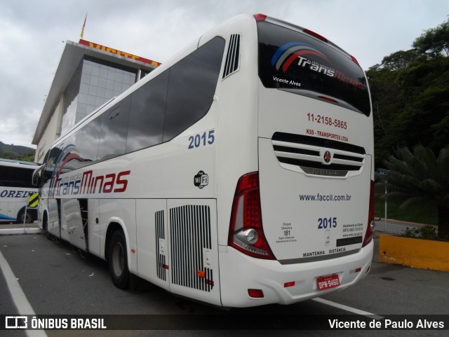 Auto Viação TransMinas 2015 na cidade de Aparecida, São Paulo, Brasil, por Vicente de Paulo Alves. ID da foto: 9623308.