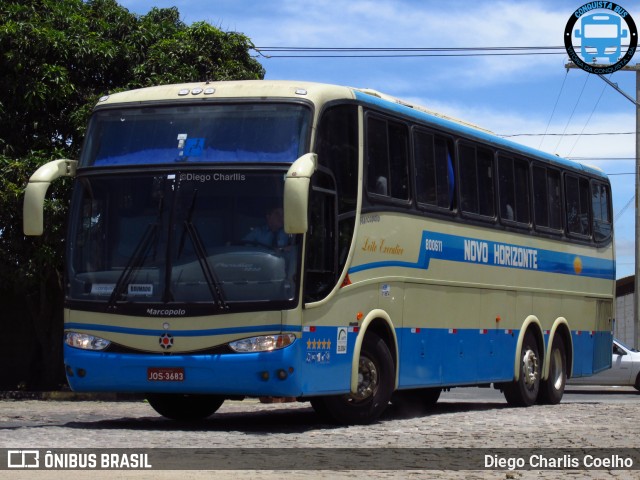 Viação Novo Horizonte 800611 na cidade de Vitória da Conquista, Bahia, Brasil, por Diego Charlis Coelho. ID da foto: 9626411.