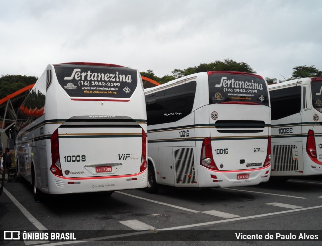 Viação Sertanezina 10008 na cidade de Aparecida, São Paulo, Brasil, por Vicente de Paulo Alves. ID da foto: 9623265.