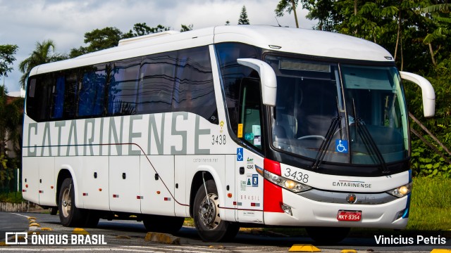 Auto Viação Catarinense 3438 na cidade de Joinville, Santa Catarina, Brasil, por Vinicius Petris. Número da foto: #9624823.