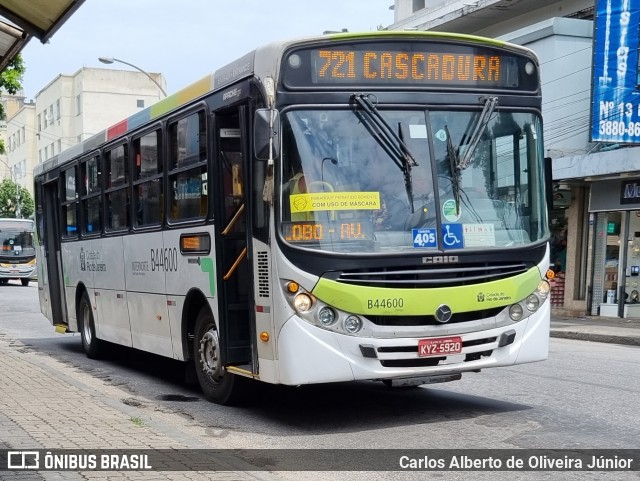 Auto Viação Três Amigos B44600 na cidade de Rio de Janeiro, Rio de Janeiro, Brasil, por Carlos Alberto de Oliveira Júnior. ID da foto: 9624505.