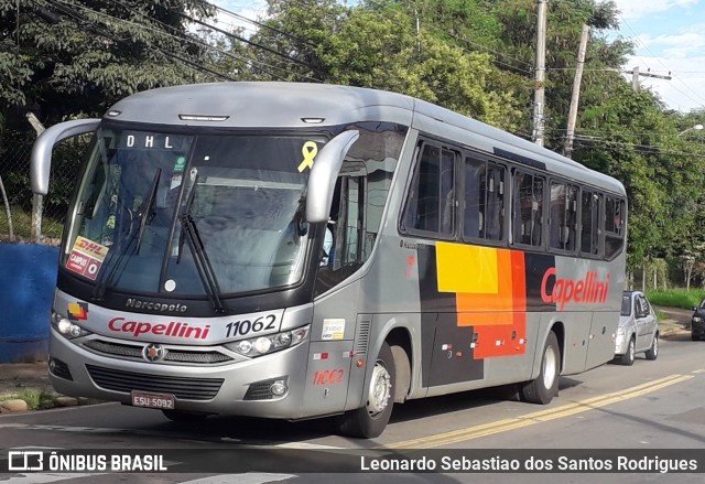 Transportes Capellini 11062 na cidade de Campinas, São Paulo, Brasil, por Leonardo Sebastiao dos Santos Rodrigues. ID da foto: 9625734.