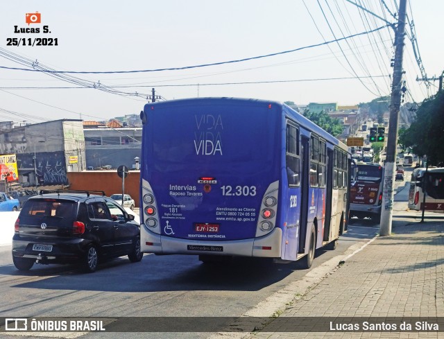 Auto Viação Bragança Metropolitana > Viação Raposo Tavares 12.303 na cidade de São Paulo, São Paulo, Brasil, por Lucas Santos da Silva. Número da foto: #9626134.