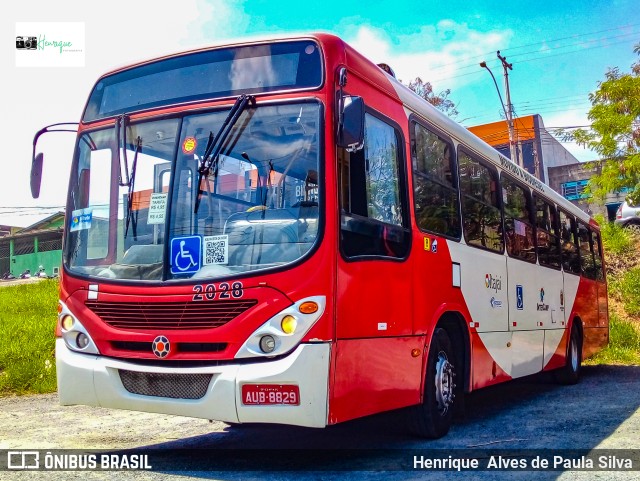 Itajaí Transportes Coletivos 2028 na cidade de Campinas, São Paulo, Brasil, por Henrique Alves de Paula Silva. ID da foto: 9626311.