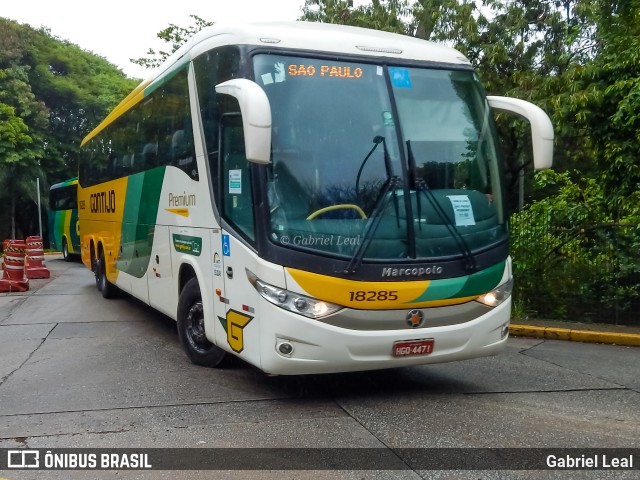 Empresa Gontijo de Transportes 18285 na cidade de São Paulo, São Paulo, Brasil, por Gabriel Leal. ID da foto: 9624942.