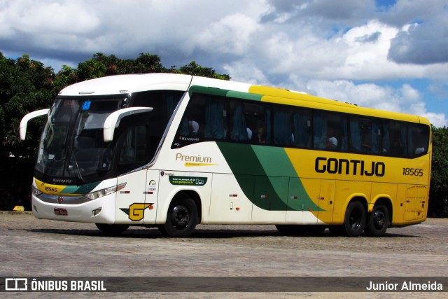 Empresa Gontijo de Transportes 18565 na cidade de Vitória da Conquista, Bahia, Brasil, por Junior Almeida. ID da foto: 9629295.