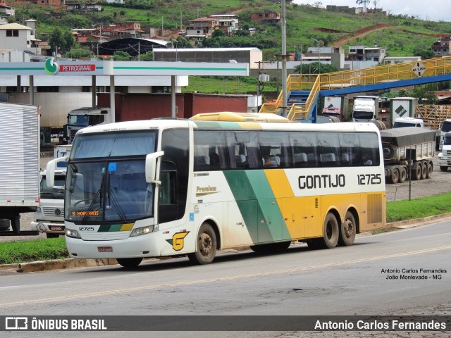 Empresa Gontijo de Transportes 12725 na cidade de João Monlevade, Minas Gerais, Brasil, por Antonio Carlos Fernandes. Número da foto: #9627256.