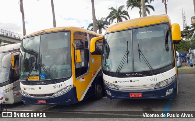 Viação Progresso 37318 na cidade de Aparecida, São Paulo, Brasil, por Vicente de Paulo Alves. Número da foto: #9626968.
