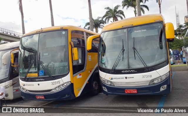 Viação Progresso 37318 na cidade de Aparecida, São Paulo, Brasil, por Vicente de Paulo Alves. ID da foto: 9626968.