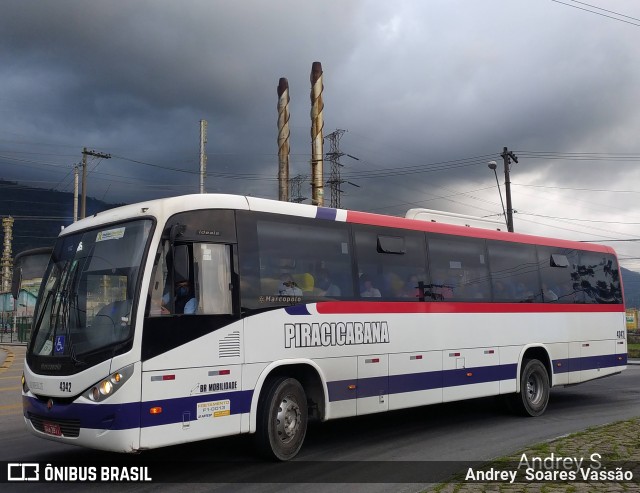 Viação Piracicabana 4342 na cidade de Cubatão, São Paulo, Brasil, por Andrey  Soares Vassão. ID da foto: 9627660.