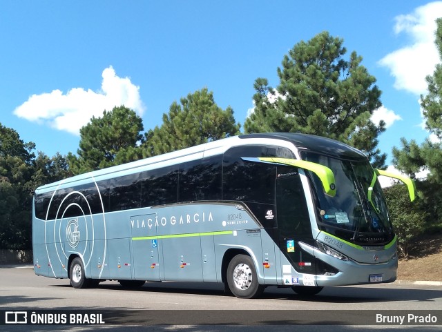 Viação Garcia 82048 na cidade de Ponta Grossa, Paraná, Brasil, por Bruny Prado. ID da foto: 9626955.