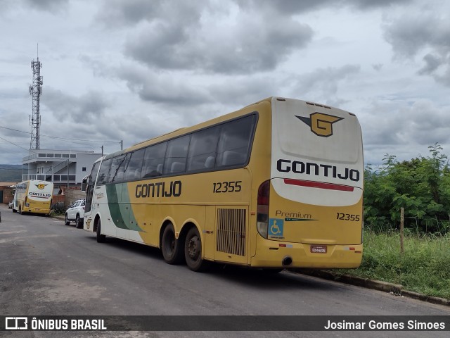 Empresa Gontijo de Transportes 12355 na cidade de Minas Novas, Minas Gerais, Brasil, por Josimar Gomes Simoes. ID da foto: 9626958.