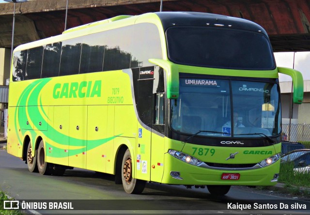 Viação Garcia 7879 na cidade de Campinas, São Paulo, Brasil, por Kaique Santos Da silva. ID da foto: 9626656.