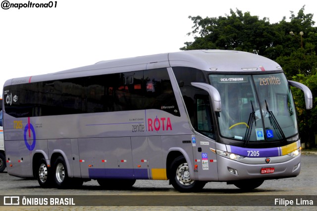 Rota Transportes Rodoviários 7205 na cidade de Vitória da Conquista, Bahia, Brasil, por Filipe Lima. ID da foto: 9629150.