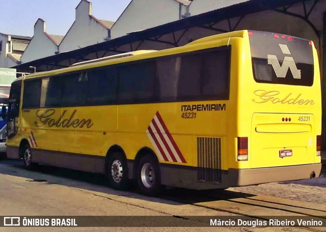 Viação Itapemirim 45231 na cidade de Rio de Janeiro, Rio de Janeiro, Brasil, por Márcio Douglas Ribeiro Venino. ID da foto: 9628977.