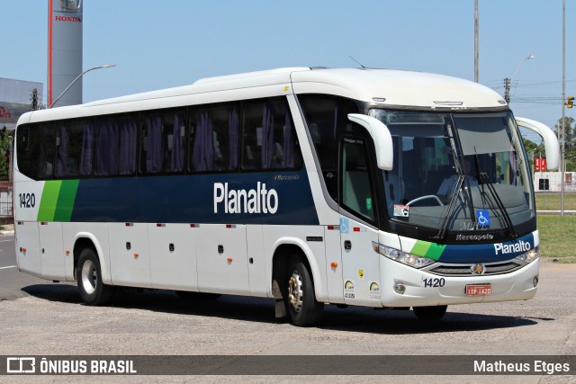 Planalto Transportes 1420 na cidade de Santa Cruz do Sul, Rio Grande do Sul, Brasil, por Matheus Etges. ID da foto: 9627831.