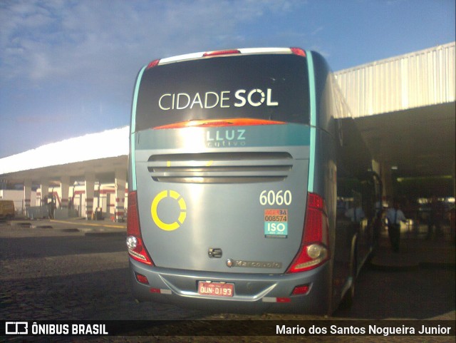 Viação Cidade Sol 6060 na cidade de Jequié, Bahia, Brasil, por Mario dos Santos Nogueira Junior. ID da foto: 9626678.