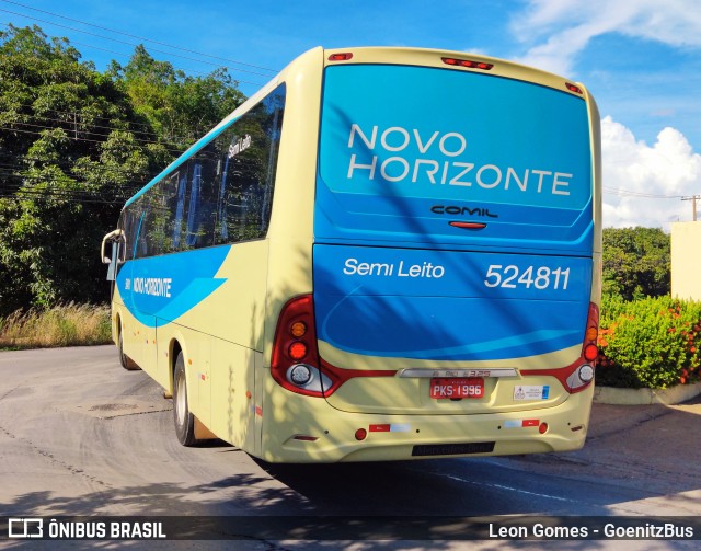 Viação Novo Horizonte 524811 na cidade de Cuiabá, Mato Grosso, Brasil, por Leon Gomes. Número da foto: #9626667.